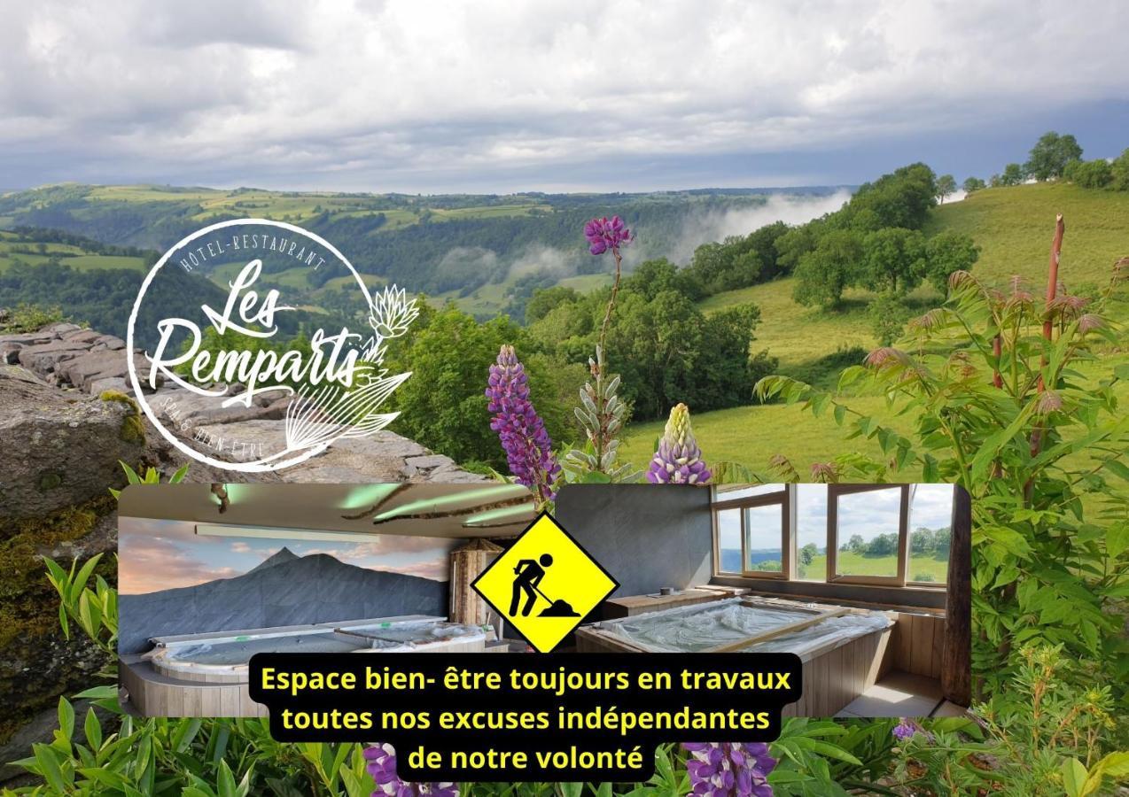Logis Hotel Restaurant & Spa Les Remparts Salers Exterior foto