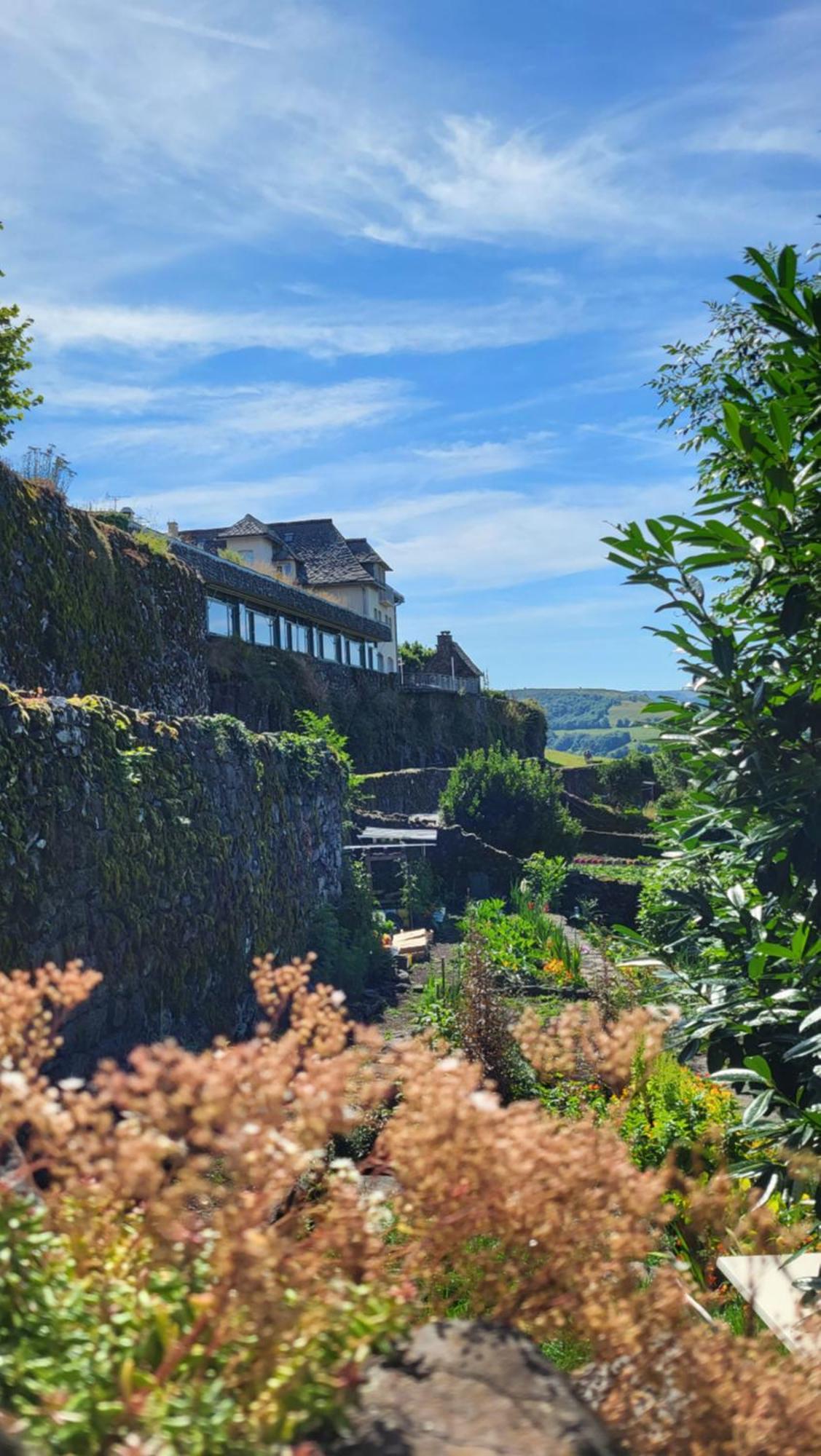 Logis Hotel Restaurant & Spa Les Remparts Salers Exterior foto