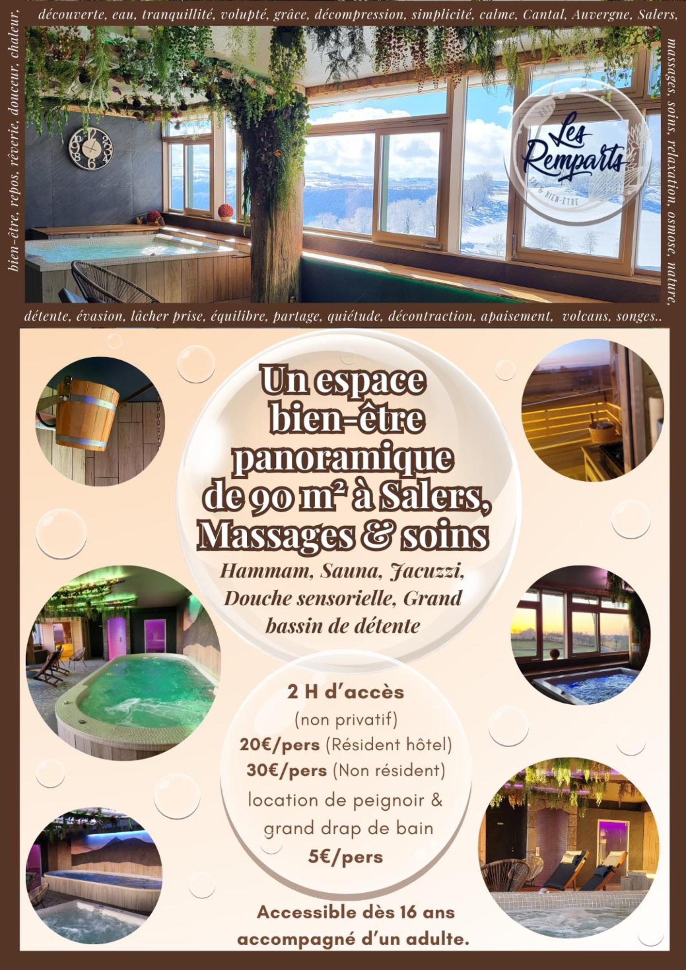 Logis Hotel Restaurant & Spa Les Remparts Salers Exterior foto
